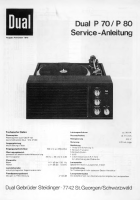 Dual P-70-Service-Manual